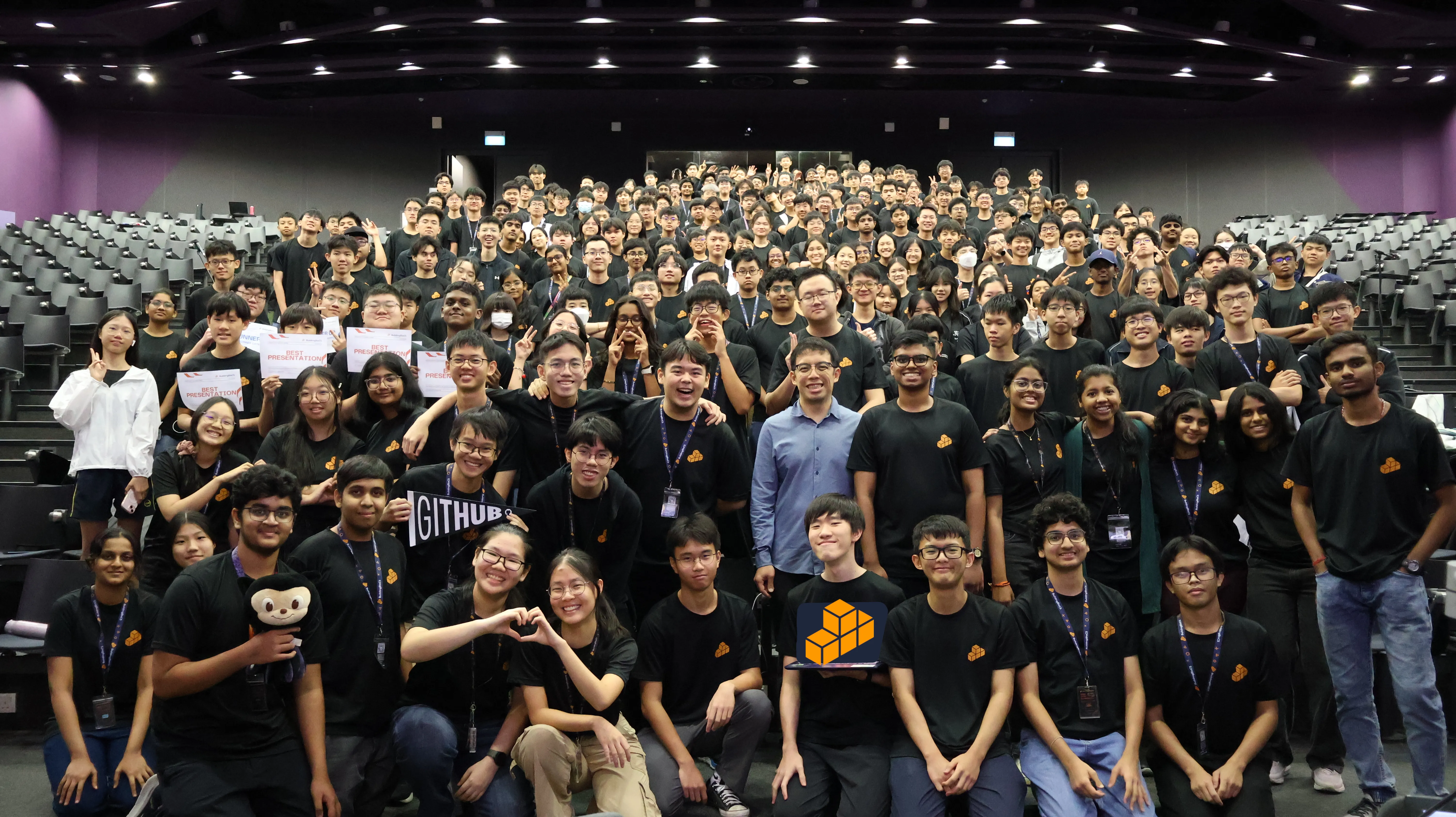 Students in a hall at the 2025 BuildingBloCS June Conference
